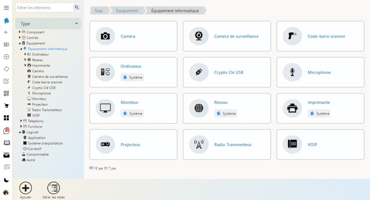 Identifiez et gérez tout type de biens logiciel de gestion de parc informatique